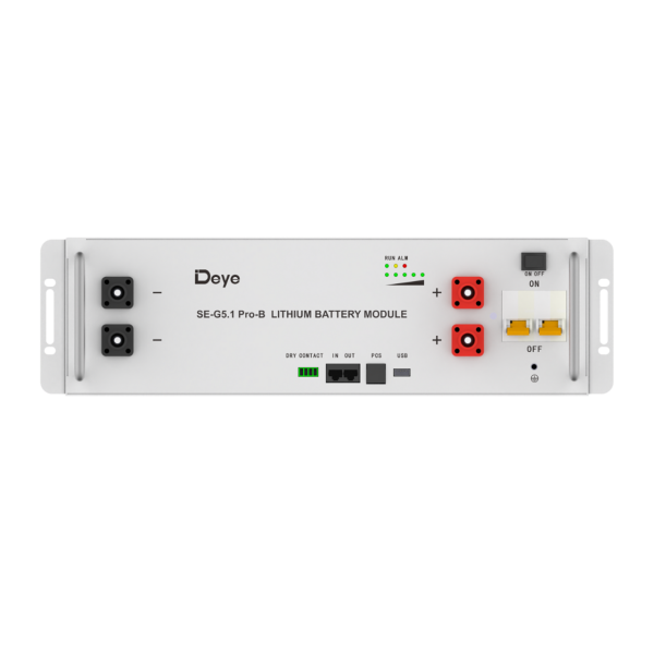 Deye 5.12kWh (51.2V, 100Ah) lithium-ion battery